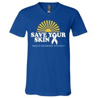 Save Your Skin Melanoma Awareness V-Neck T-Shirt