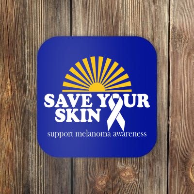 Save Your Skin Melanoma Awareness Coaster