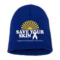 Save Your Skin Melanoma Awareness Short Acrylic Beanie