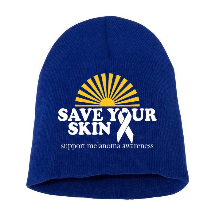 Save Your Skin Melanoma Awareness Short Acrylic Beanie