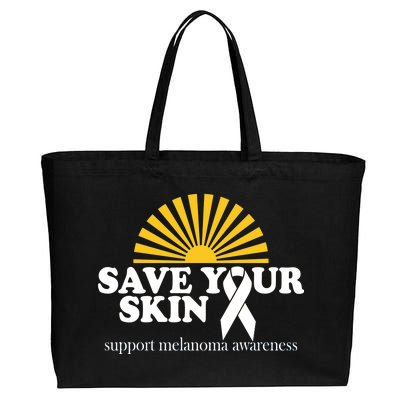 Save Your Skin Melanoma Awareness Cotton Canvas Jumbo Tote