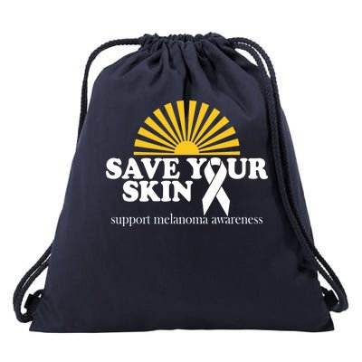 Save Your Skin Melanoma Awareness Drawstring Bag