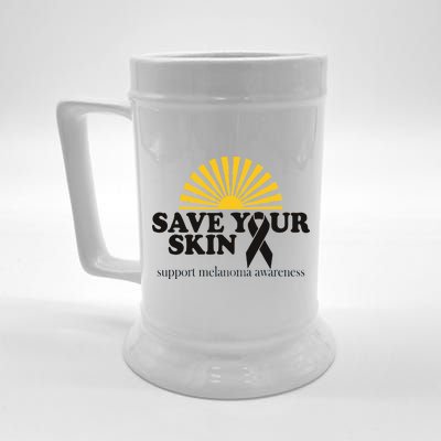 Save Your Skin Melanoma Awareness Beer Stein