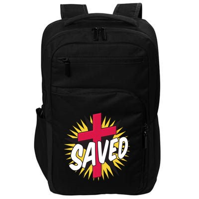 Saved Comic Cross Impact Tech Backpack