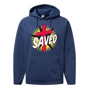 Saved Comic Cross Performance Fleece Hoodie