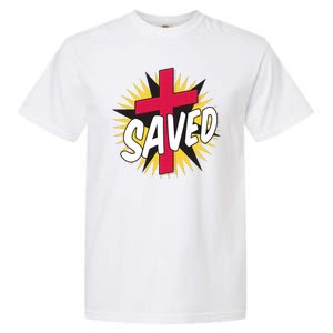 Saved Comic Cross Garment-Dyed Heavyweight T-Shirt