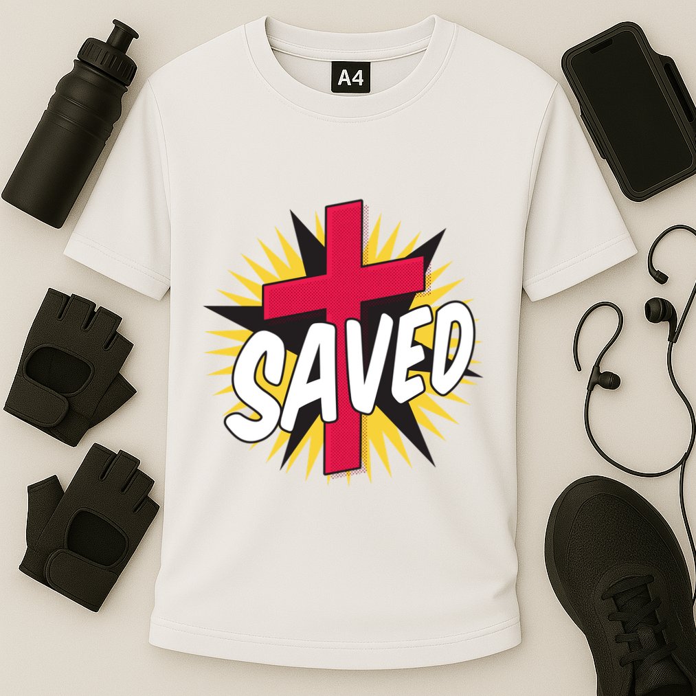 Saved Comic Cross Cooling Performance Crew T-Shirt