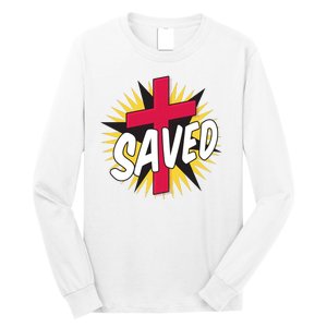 Saved Comic Cross Long Sleeve Shirt