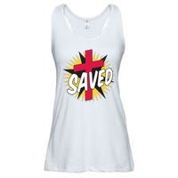 Saved Comic Cross Ladies Essential Flowy Tank