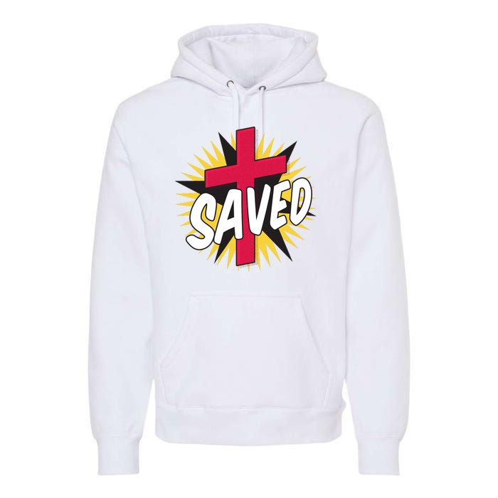 Saved Comic Cross Premium Hoodie