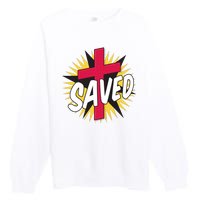 Saved Comic Cross Premium Crewneck Sweatshirt