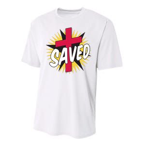 Saved Comic Cross Performance Sprint T-Shirt