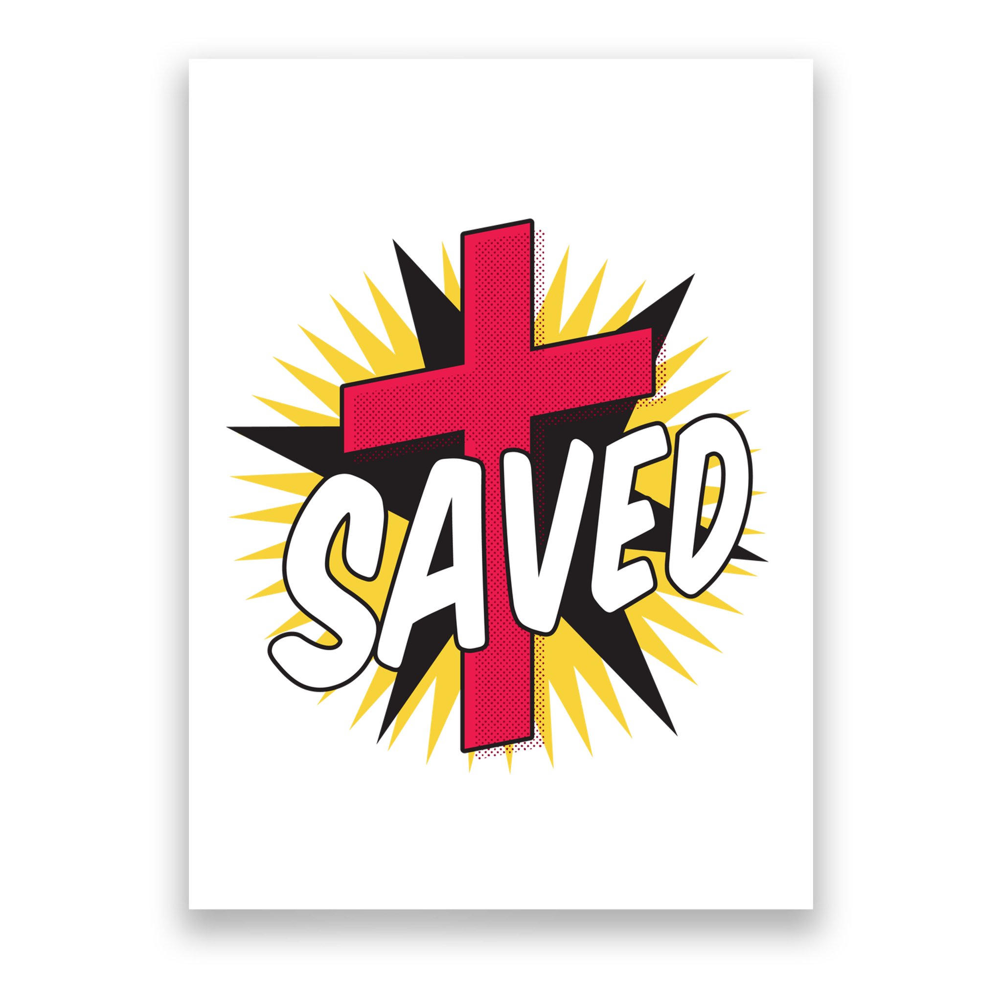 Saved Comic Cross Poster