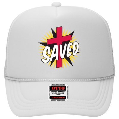 Saved Comic Cross Trucker Hat