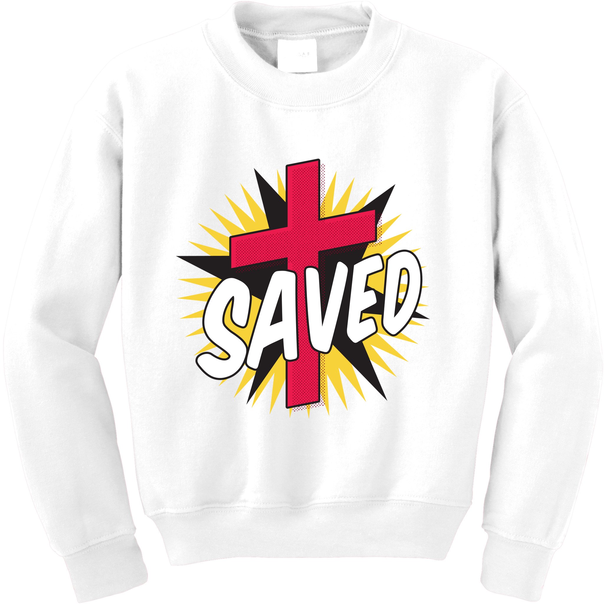 Saved Comic Cross Kids Sweatshirt