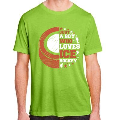 Sport A Who Loves Ice Hockey Funny Gift Adult ChromaSoft Performance T-Shirt