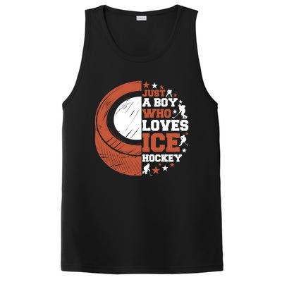 Sport A Who Loves Ice Hockey Funny Gift PosiCharge Competitor Tank