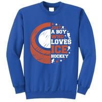 Sport A Who Loves Ice Hockey Funny Gift Sweatshirt