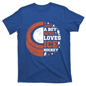 Sport A Who Loves Ice Hockey Funny Gift T-Shirt