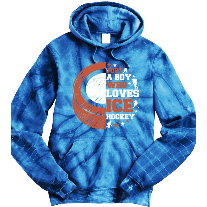 Sport A Who Loves Ice Hockey Funny Gift Tie Dye Hoodie