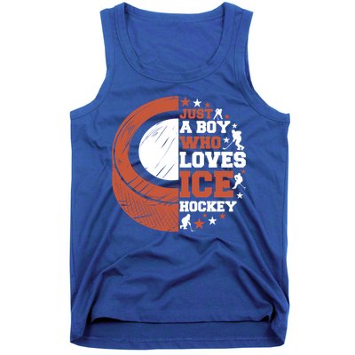 Sport A Who Loves Ice Hockey Funny Gift Tank Top