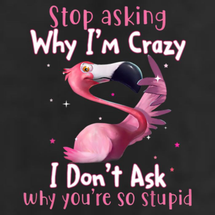 Stop Asking Why I'm Crazy I Don't Ask Why You're So Stupid Funny Cool Comfort Performance Bucket Hat