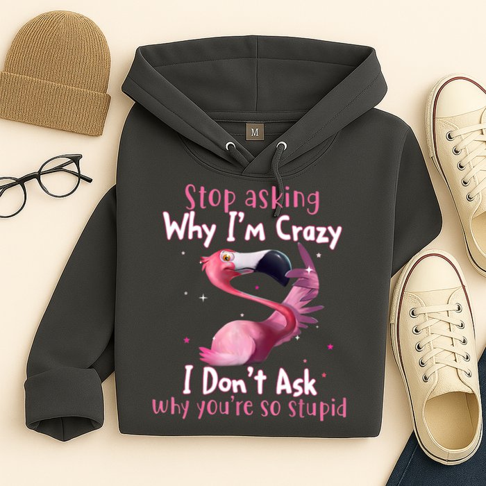 Stop Asking Why I'm Crazy I Don't Ask Why You're So Stupid Funny Hoodie