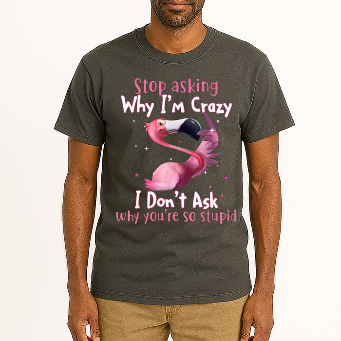 Stop Asking Why I'm Crazy I Don't Ask Why You're So Stupid Funny Tall T-Shirt