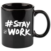 Stay At Work 11oz C Handle Ceramic Mug
