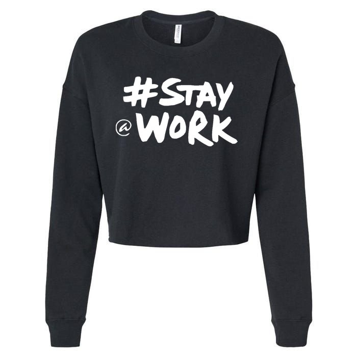 Stay At Work Cropped Pullover Crew
