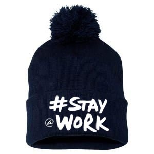 Stay At Work Pom Pom 12in Knit Beanie