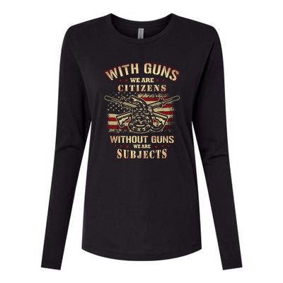 Second Amendment Conservative Gun Rights Womens Cotton Relaxed Long Sleeve T-Shirt