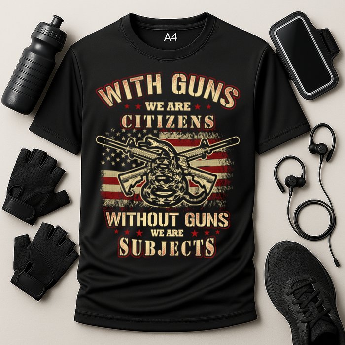 Second Amendment Conservative Gun Rights Cooling Performance Crew T-Shirt