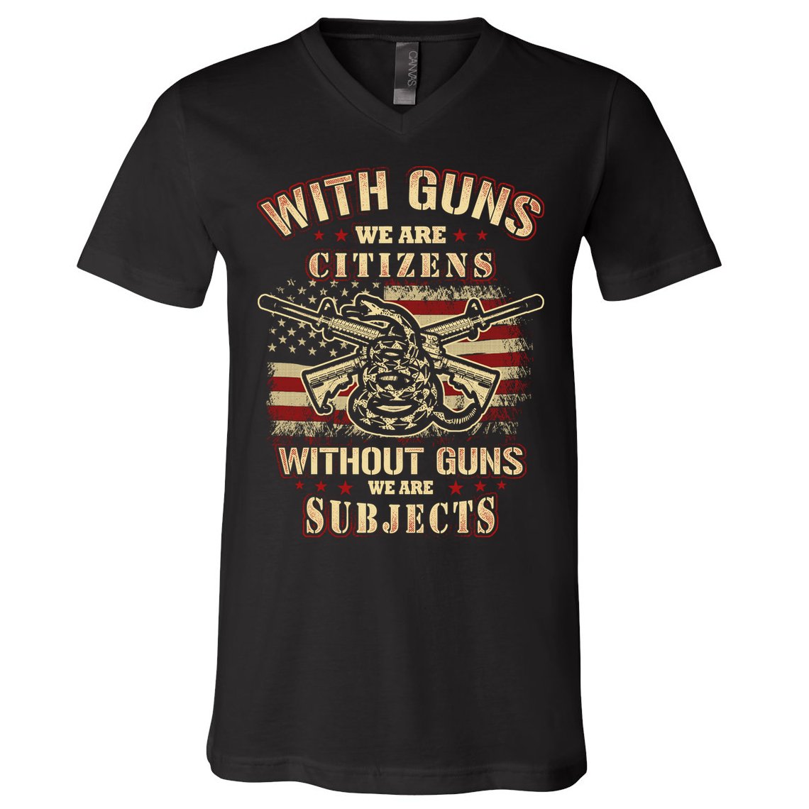 Second Amendment Conservative Gun Rights V-Neck T-Shirt