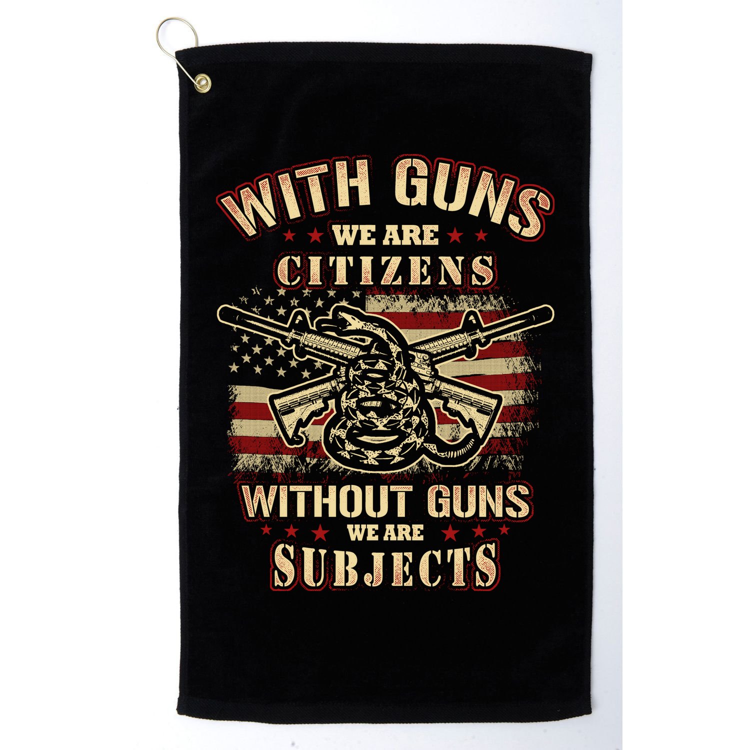 Second Amendment Conservative Gun Rights Golf Towel