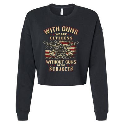 Second Amendment Conservative Gun Rights Cropped Pullover Crew