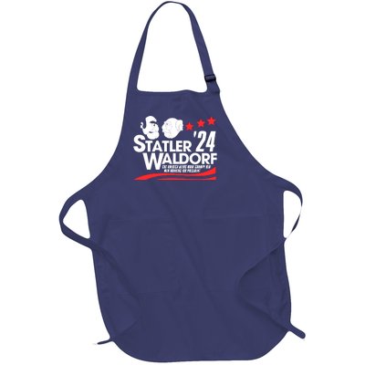 Statler And Waldorf For President 2024 Full-Length Apron With Pockets