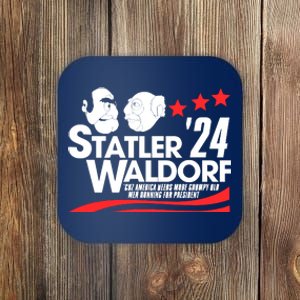 Statler And Waldorf For President 2024 Coaster