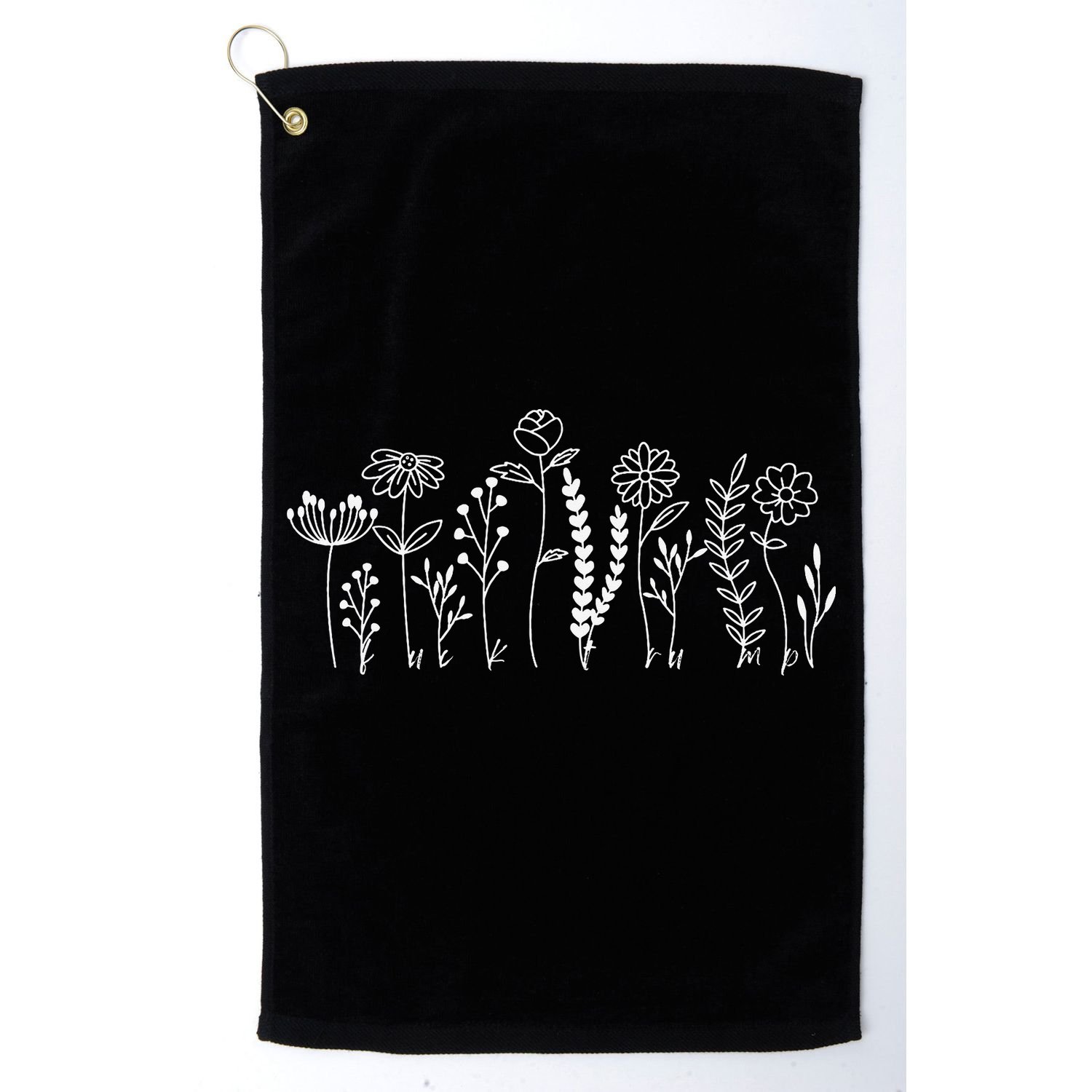 Subtle Anti-Trump Wildflowers Floral Feminist Resist Golf Towel