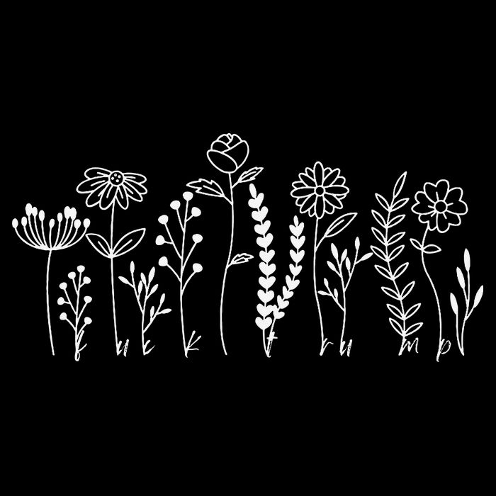 Subtle Anti-Trump Wildflowers Floral Feminist Resist Womens T-Shirt