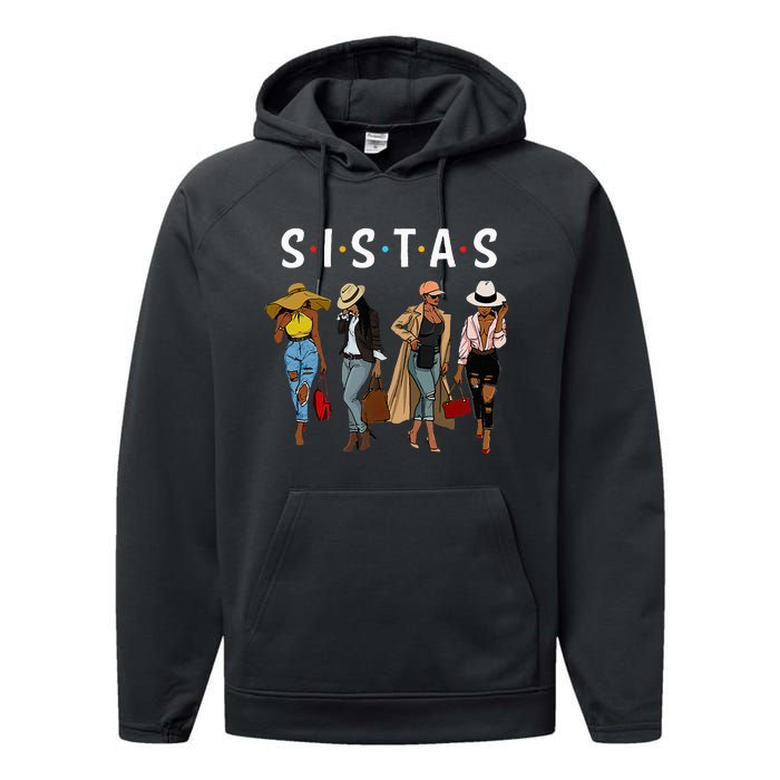 Sistas Afro Women Together Women Birthday Performance Fleece Hoodie