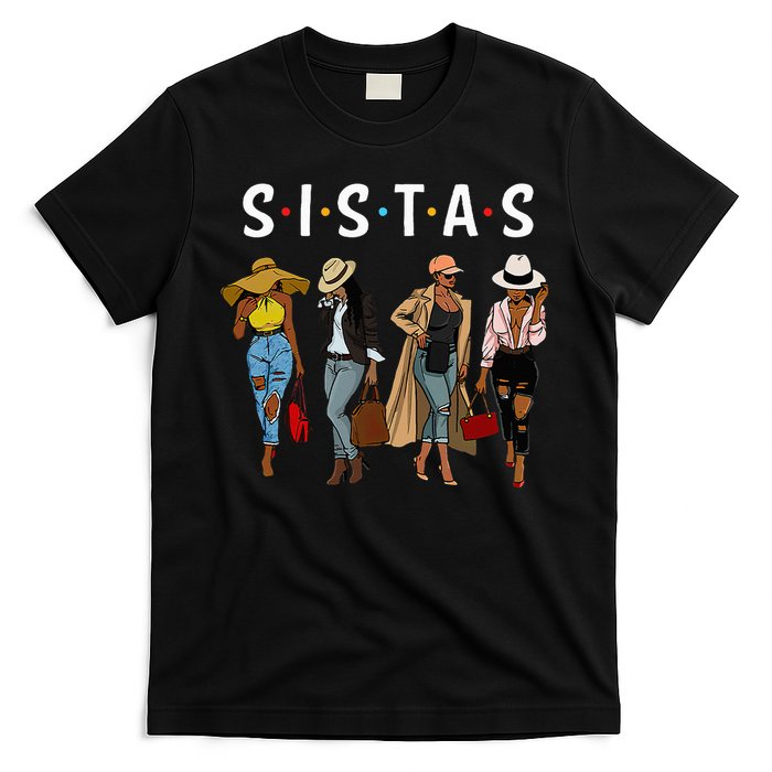 Sistas Afro Women Together Women Birthday T-Shirt