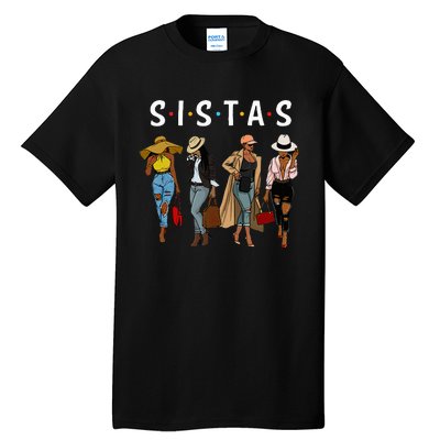 Sistas Afro Women Together Women Birthday Tall T-Shirt