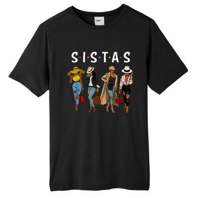 Sistas Afro Women Together Women Birthday Tall Fusion ChromaSoft Performance T-Shirt