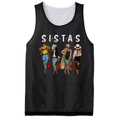 Sistas Afro Women Together Women Birthday Mesh Reversible Basketball Jersey Tank