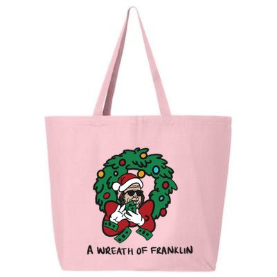 Santa A Wreath Of Franklin Christmas 25L Jumbo Tote
