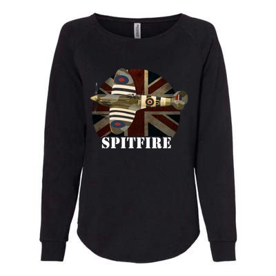 Spitfire Aircraft Ww2 Airplane Aeroplane War Plane Gift Womens California Wash Sweatshirt