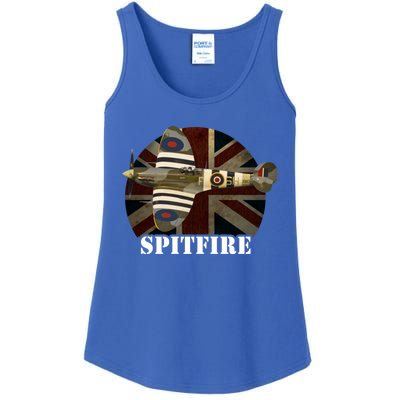 Spitfire Aircraft Ww2 Airplane Aeroplane War Plane Gift Ladies Essential Tank