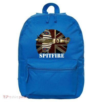 Spitfire Aircraft Ww2 Airplane Aeroplane War Plane Gift 16 in Basic Backpack