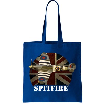 Spitfire Aircraft Ww2 Airplane Aeroplane War Plane Gift Tote Bag